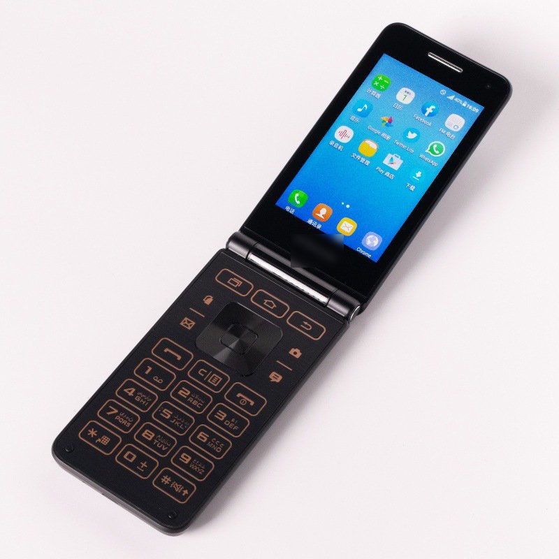 G1650 3G Flip Smart Phone Android Dual SIM Card Loud Volume Flip Keypad Smart Phone